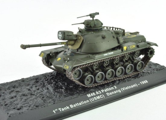 M48 A3 Patton 2 1st Tank Battalion USMC Danang - Vietnam 1968